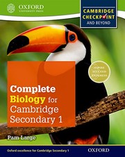 Cover of Complete Biology for Cambridge Secondary 1 Student Book by Pam Large