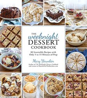 Front cover of The Weeknight Dessert Cookbook by Mary Younkin