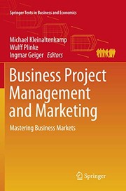 Cover of Business Project Management and Marketing by Michael Kleinaltenkamp