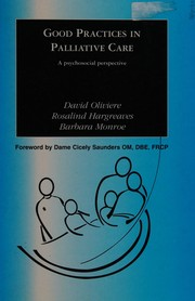 Front cover of Good practices in palliative care by David Oliviere