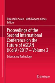 Front cover of Proceedings of the Second International Conference on the Future of ASEAN  2017 – Volume 2 by Rizauddin Saian