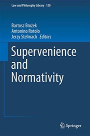 Cover of Supervenience and Normativity by Bartosz Brożek