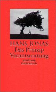 Cover of Das Prinzip Verantwortung by Hans Jonas