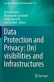 Cover of Data Protection and Privacy by Ronald Leenes
