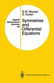 Front cover of Symmetries and Differential Equations by George W. Bluman