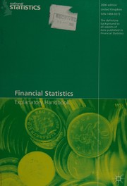 Cover of Financial Statistics Explanatory Handbook by Office for National Statistics