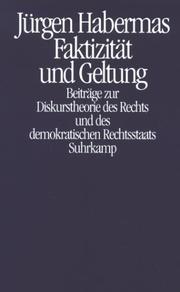 Front cover of Faktizität und Geltung by Jürgen Habermas