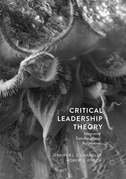 Front cover of Critical Leadership Theory by Jennifer L.S. Chandler