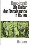 Front cover of Die Cultur der Renaissance in Italien by Jacob Burckhardt