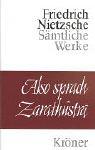 Front cover of Also sprach Zarathustra by Friedrich Nietzsche