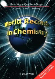 Cover of World records in chemistry by Rüdiger Faust
