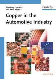 Front cover of Copper in the automotive industry by Hansjörg Lipowsky
