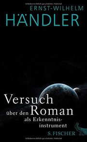 Front cover of Versuch über den Roman als Erkenntnisinstrument by Ernst-Wilhelm Händler