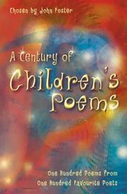 Front cover of A Century of Children's Poems by John Foster