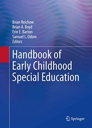 Front cover of Handbook of Early Childhood Special Education by Brian Reichow