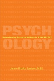 Front cover of Understanding Research Methods in Psychology by Jennie Brooks Jamison