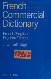 Cover of French Commercial Dictionary by J. Kettridge