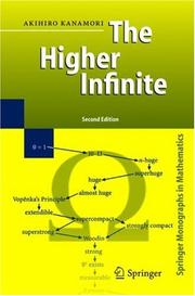 Front cover of The higher infinite by Akihiro Kanamori