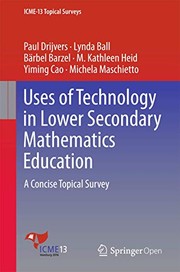 Front cover of Uses of Technology in Lower Secondary Mathematics Education by Paul Drijvers