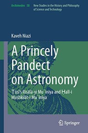 Front cover of A Princely Pandect on Astronomy by Kaveh Niazi