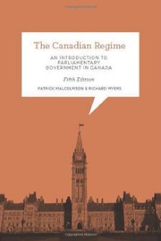 Cover of The Canadian Regime by Patrick Malcolmson