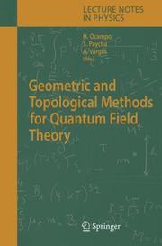 Cover of Geometric and topological methods for quantum field theory by Hernan Ocampo