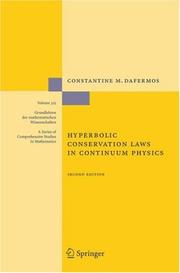Front cover of Hyperbolic Conservation Laws in Continuum Physics (Grundlehren der mathematischen Wissenschaften) by Constantine M. Dafermos