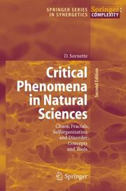 Cover of Critical Phenomena in Natural Sciences: Chaos, Fractals, Selforganization and Disorder by Didier Sornette