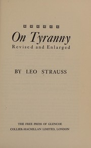 Cover of On Tyranny by Leo Strauss