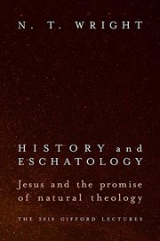 Cover of History and Eschatology by N. T. Wright