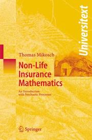 Front cover of Non-life insurance mathematics by Thomas Mikosch