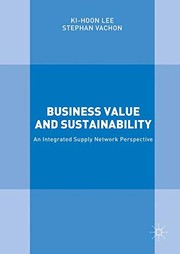 Front cover of Business Value and Sustainability by Ki-Hoon Lee