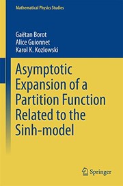 Front cover of Asymptotic Expansion of a Partition Function Related to the Sinh-model by Gaëtan Borot