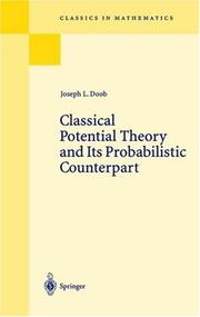 Front cover of Classical Potential Theory and Its Probabilistic Counterpart (Classics in Mathematics) by Joseph L. Doob