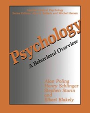 Cover of Psychology by Alan Poling