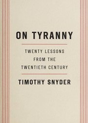 Cover of On Tyranny by Timothy Snyder