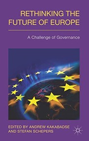 Front cover of Rethinking the Future of Europe by Stefan Schepers