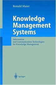 Cover of Knowledge Management Systems by Ronald Maier