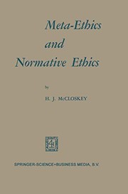 Cover of Meta-Ethics and Normative Ethics by H. J. McCloskey