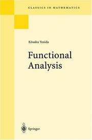 Cover of Functional analysis by Yoshida, Kōsaku