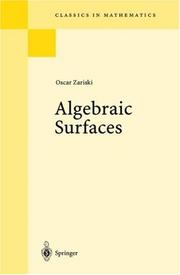 Cover of Algebraic surfaces by Oscar Zariski