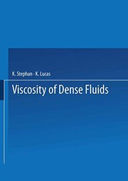 Front cover of Viscosity of Dense Fluids by Karl Stephan
