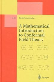 Front cover of A mathematical introduction to conformal field theory by Martin Schottenloher