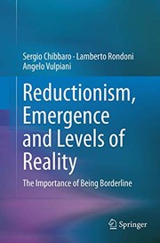 Front cover of Reductionism, Emergence and Levels of Reality by Sergio Chibbaro