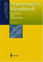 Front cover of Mathematics handbook for science and engineering by Lennart Råde