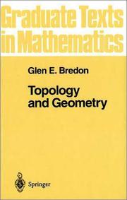 Cover of Topology and Geometry by Glen E. Bredon