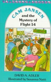 Front cover of Cam Jansen and the mystery of Flight 54 by David A. Adler