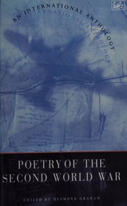 Cover of Poetry of the Second World War by Desmond Graham
