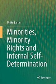 Front cover of Minorities, Minority Rights and Internal Self-Determination by Ulrike Barten