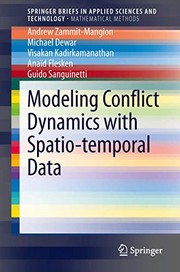 Cover of Modeling Conflict Dynamics with Spatio-temporal Data by Andrew Zammit-Mangion